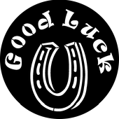 Good Luck - Stock Gobo for Gobo Light Projectors - Choose your size!