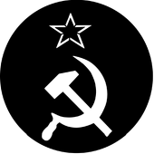 Hammer & Sickle - Stock Gobo for Gobo Light Projectors - Choose your size!