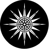 Compass Rose - Stock Gobo for Gobo Light Projectors - Choose your size!