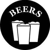 Beers - Stock Gobo for Gobo Light Projectors - Choose your size!