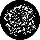 Scribble - Stock Gobo for Gobo Light Projectors - Choose your size!