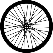 Spokes - Stock Gobo for Gobo Light Projectors - Choose your size!