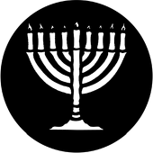 Candles/Menorah - Stock Gobo for Gobo Light Projectors - Choose your size!