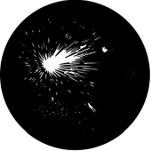 Fireworks 5C - Stock Gobo for Gobo Light Projectors - Choose your size!
