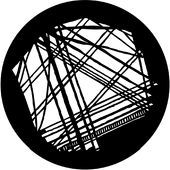 Random Lines - Stock Gobo for Gobo Light Projectors - Choose your size!