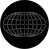 Map Grid - Stock Gobo for Gobo Light Projectors - Choose your size!