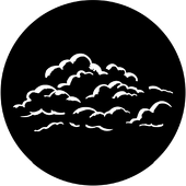 Cloud Outlines - Stock Gobo for Gobo Light Projectors - Choose your size!