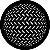 Diamond Sphere - Stock Gobo for Gobo Light Projectors - Choose your size!