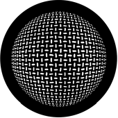 Grid Sphere - Stock Gobo for Gobo Light Projectors - Choose your size!