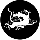 Dragon Silhouette - Stock Gobo for Gobo Light Projectors - Choose your size!