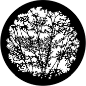 Leafy Branches 1 - Stock Gobo for Gobo Light Projectors - Choose your size!