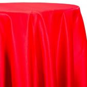 Red - Lamour Matte Satin "Satinessa" Tablecloth - Many Size Options