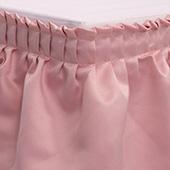 Table skirt - 17'x29" SATINESSA Lamour/Matt Satin - Many Color options