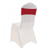 DecoStar™ 5" Wide Spandex Chair Band - Apple Red - 10 PACKS