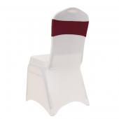 DecoStar™ 5" Wide Spandex Chair Band - Burgundy - 10 PACK