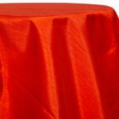 Terracotta - Shantung Satin “Capri” Tablecloth - Many Size Options