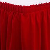 Table skirt - 17' x 29" Velor 10oz - Many Color options