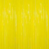 Yellow - Plastic Wet Look Fringe Curtain - Many Size Options